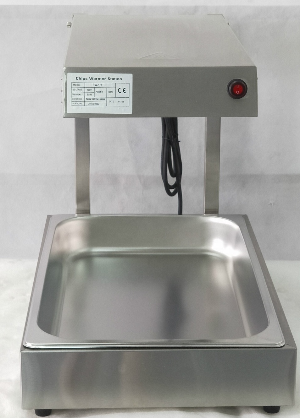 Hot Catering Equipment kfc Food Warmer Display Counter Top Commercial Chips Warmer French Fries Warmer