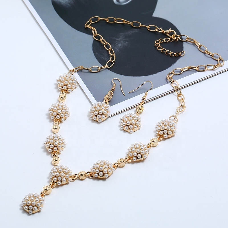 artificial pendant individuation newest pearl necklace set