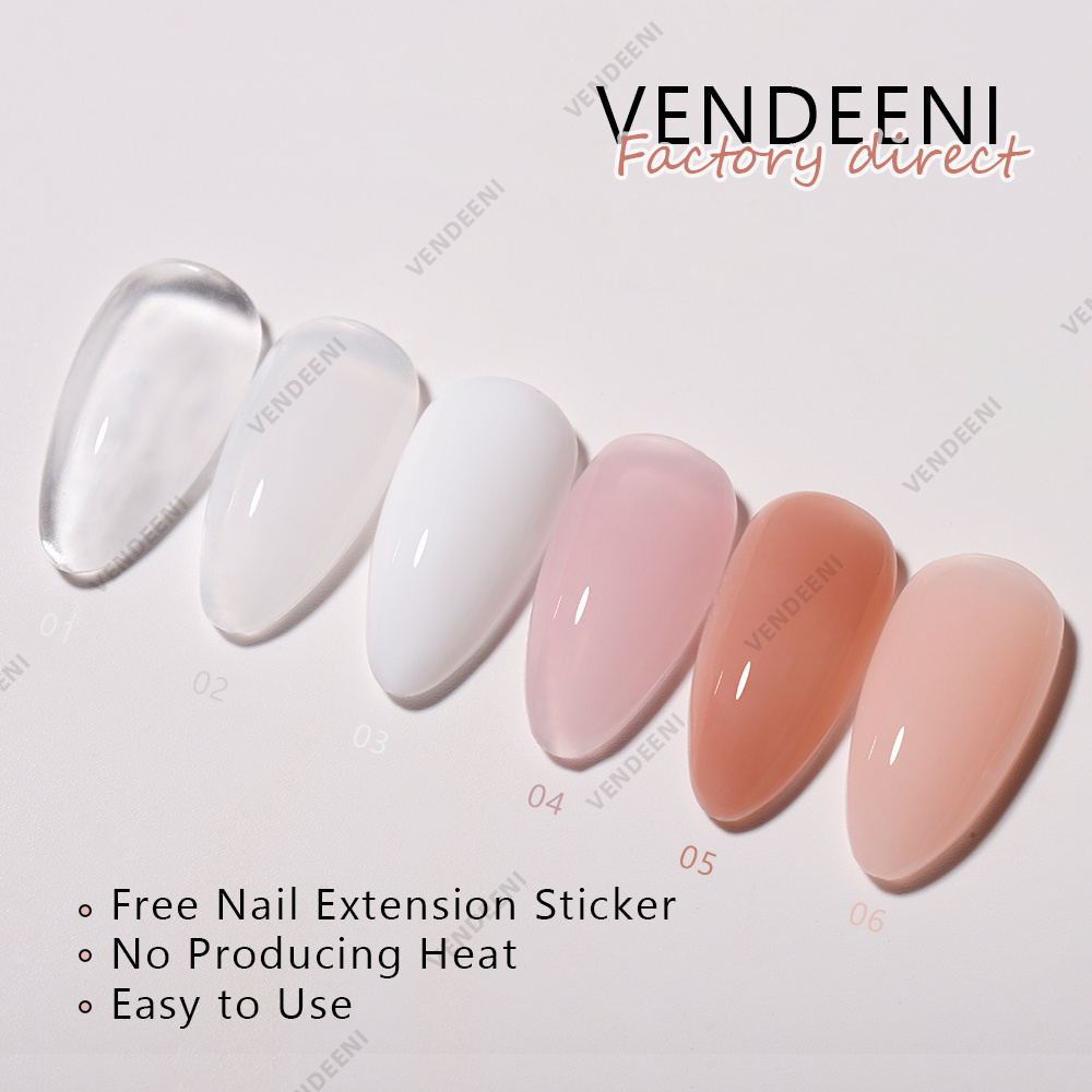 Vendeeni Nail Extension Special Transparent Lasting Quick Model Glue UV Poly Nail Polish False Nail Phototherapy Glue