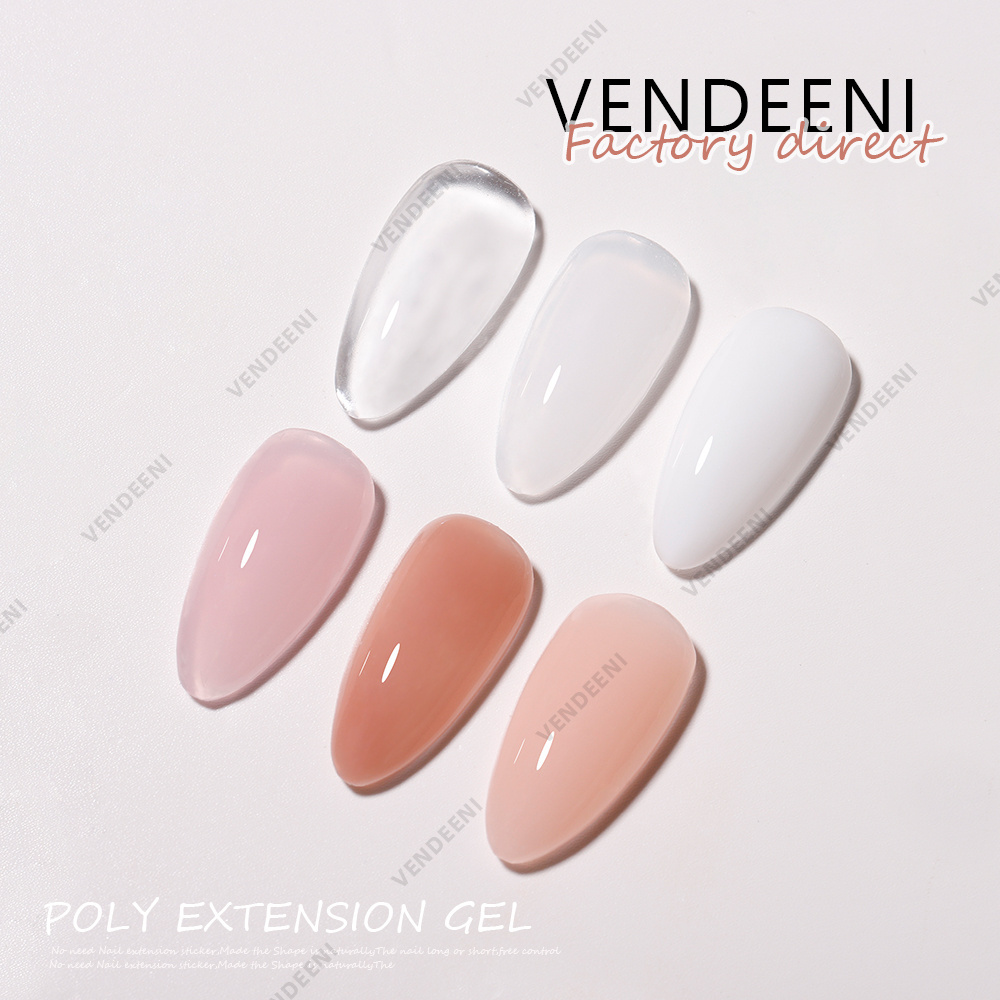 Vendeeni Nail Extension Special Transparent Lasting Quick Model Glue UV Poly Nail Polish False Nail Phototherapy Glue