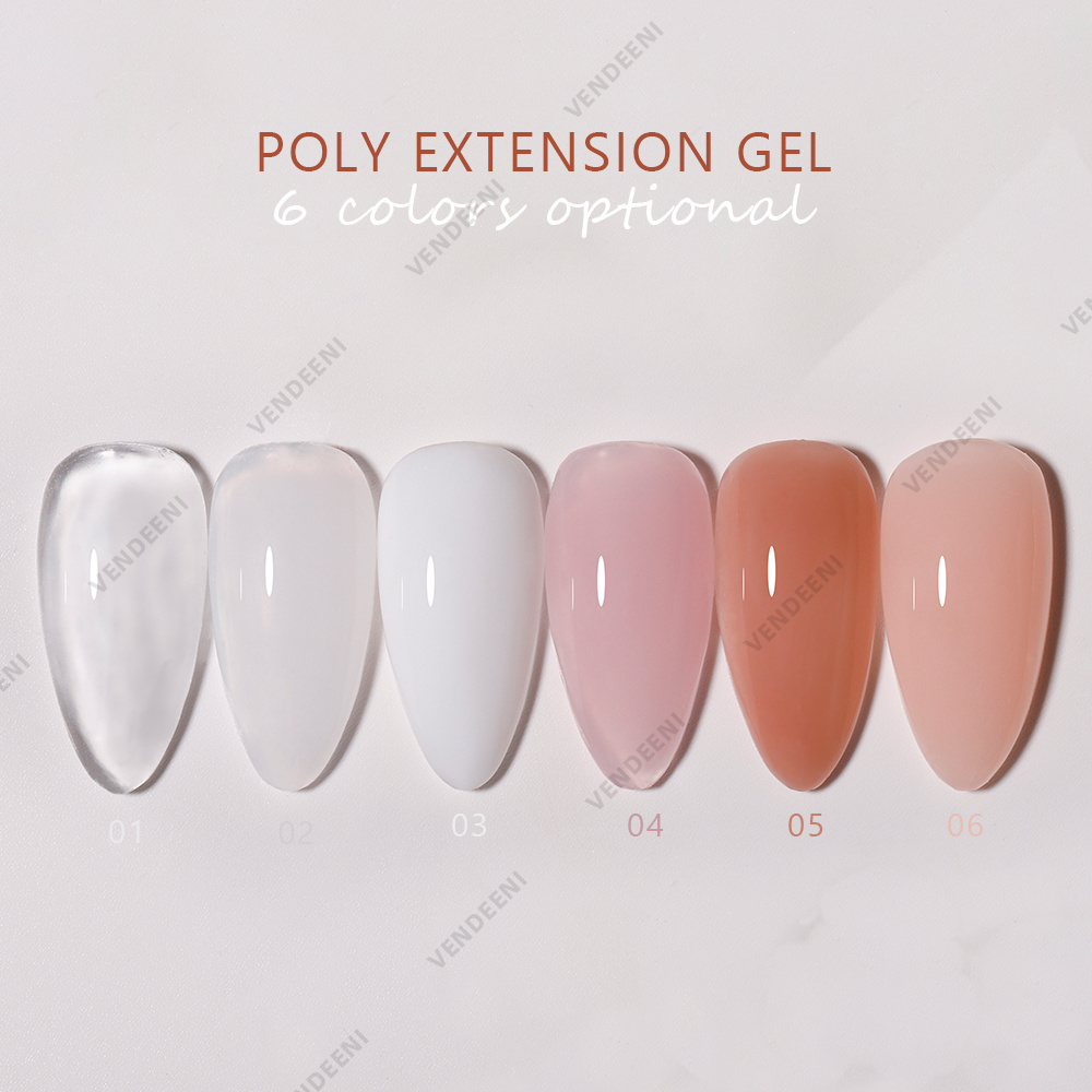 Vendeeni Nail Extension Special Transparent Lasting Quick Model Glue UV Poly Nail Polish False Nail Phototherapy Glue