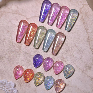 15ml Hot sale low price star diamond gel 9 colors nail polish gel removable nail glue for nail art