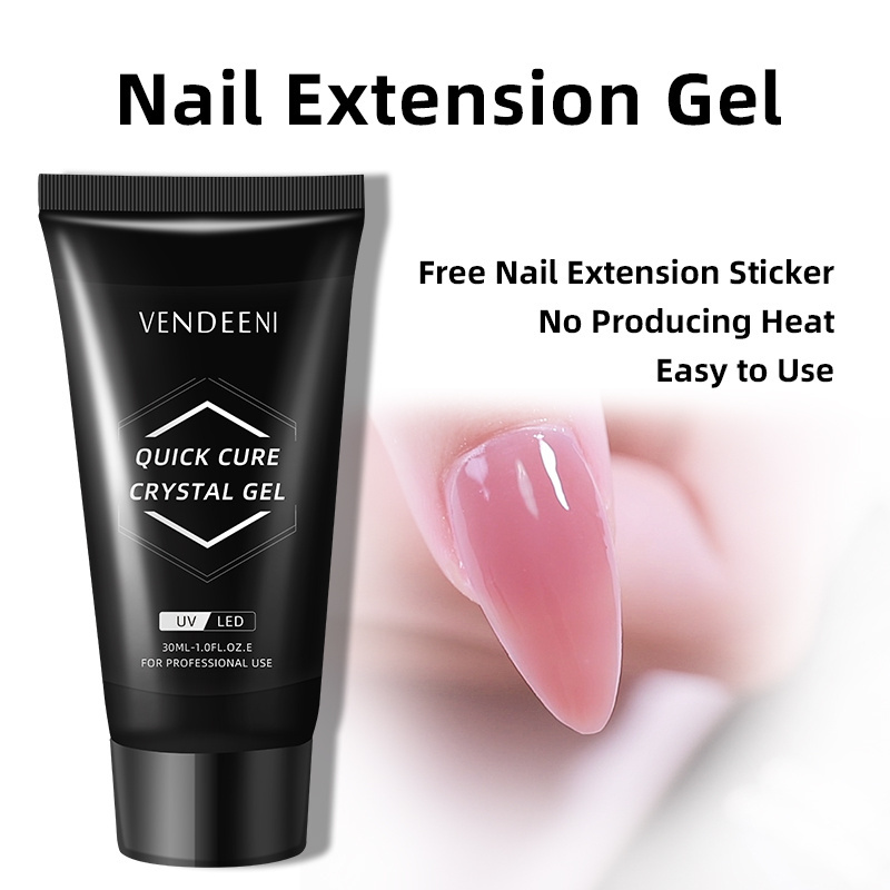 Vendeeni  Nail Extension Gel Cream Quickly Extension Nail Crystal Glue 30ml  Soak Off Polymer Gel For Nail Wholesale