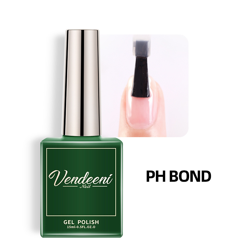 VDN Free Sample Private Label Base Coat Gel Nail Polish Soak Off Top Base Structure Gel Matte Top Primer Ph BOND