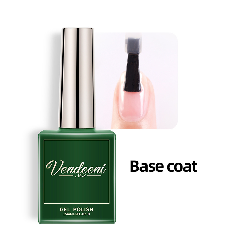 VDN Free Sample Private Label Base Coat Gel Nail Polish Soak Off Top Base Structure Gel Matte Top Primer Ph BOND