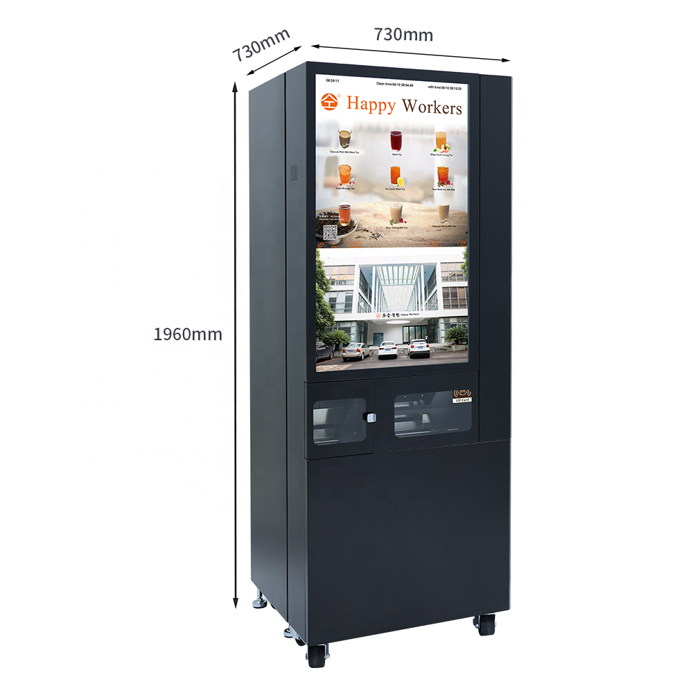 Commercially 24 Hours Self-service Automatic Milk Tea Vending Machine for Shopping Mall