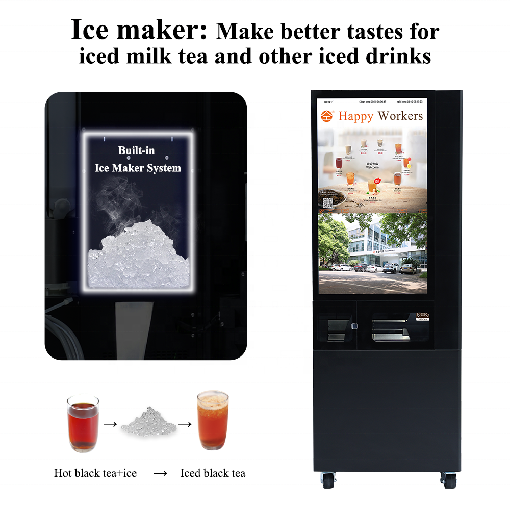 New Arrival Street Bubble Tea Vending Machine Fully Automatic Made in China