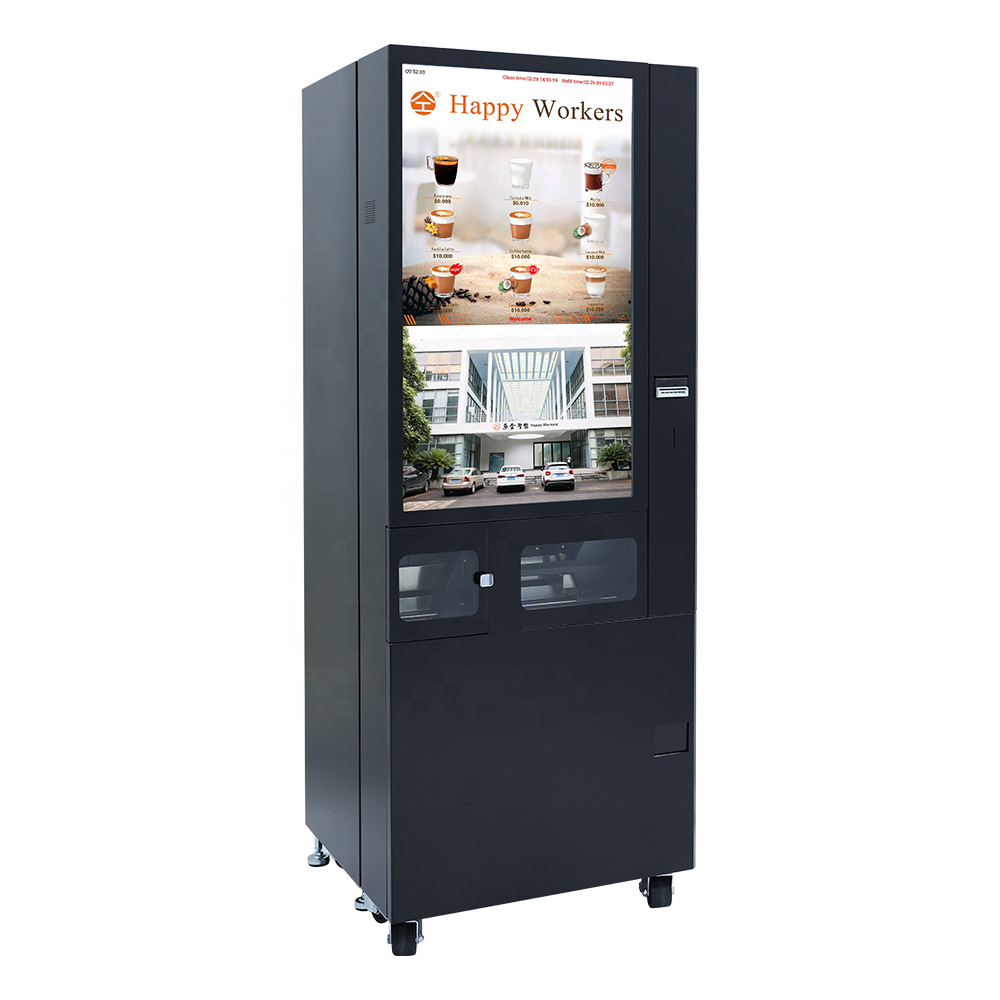 Commercially Freshly Grinding Hot Americano Cappuccino Coffee Vending Machine Automatically