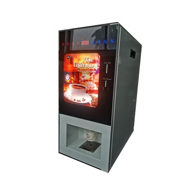 Coin / Note Operated Automatic Cappuccino Dispenser Vending Coffee Machine WF1-303V-E