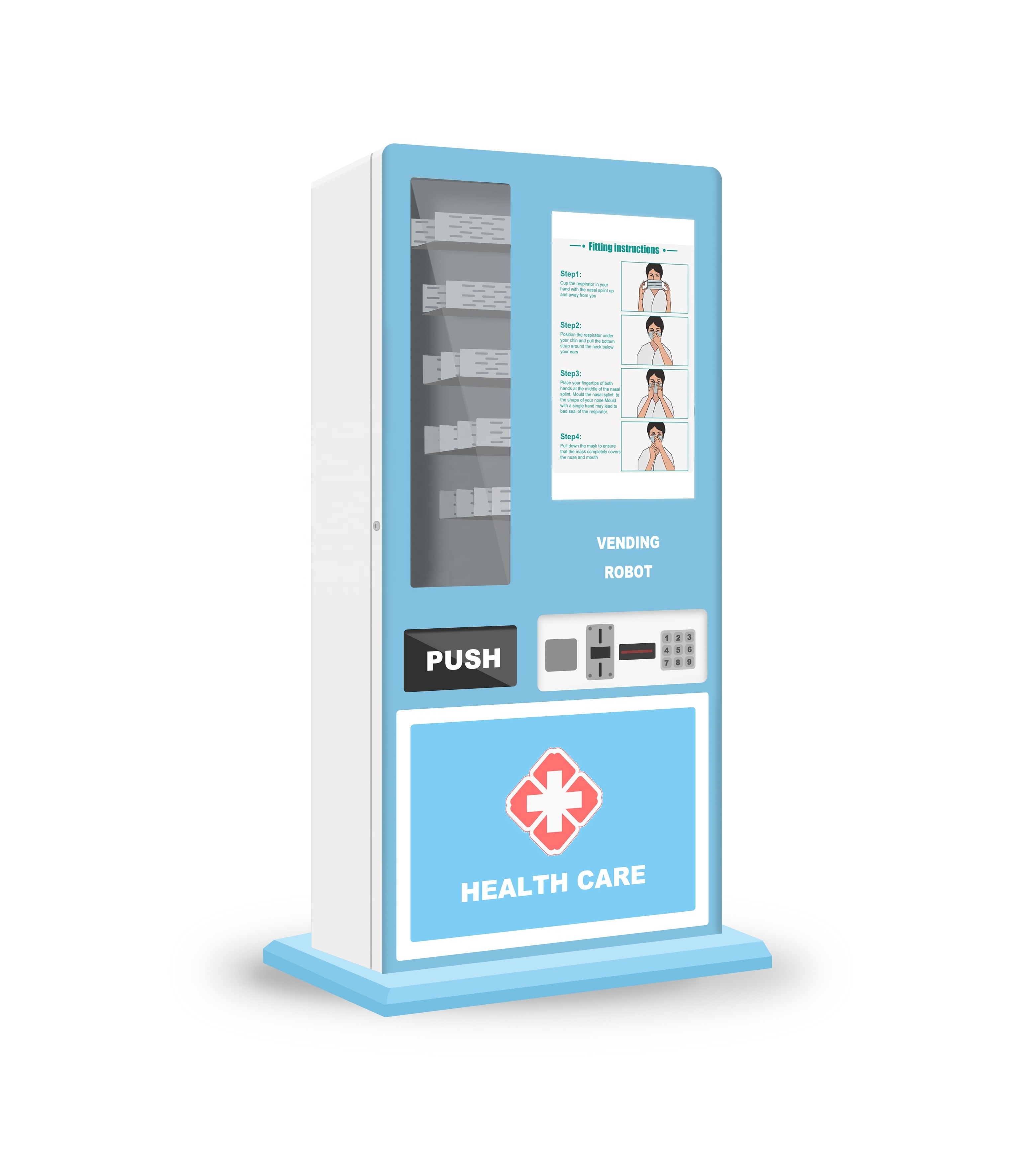 portable sanitizer vending machine automatic mask making machine face mask vending machine   WD1-205S