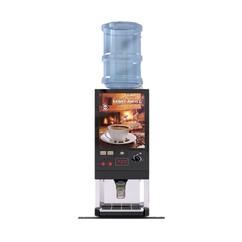 coffee and tea instant powder vending machine with hot water  with auto cup dispenser WF1-202C