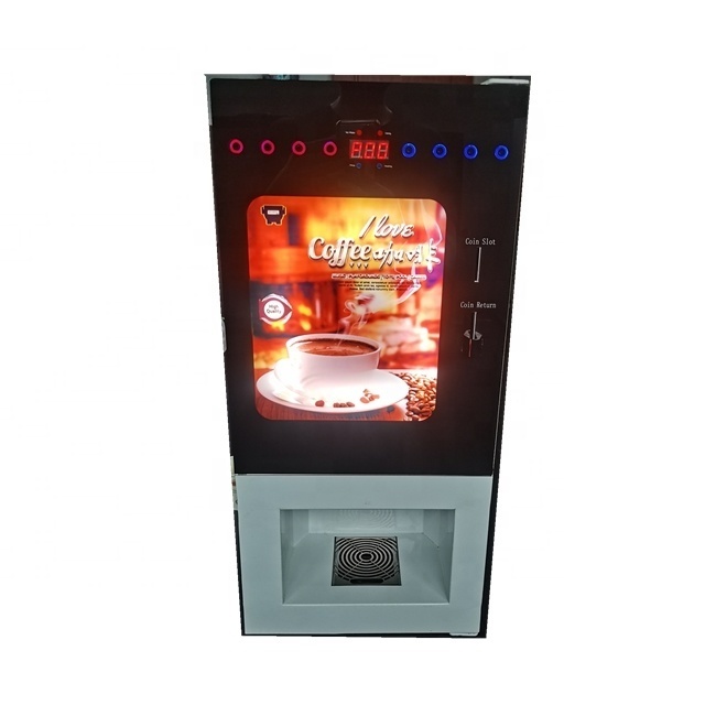 Coin / Note Operated Automatic Cappuccino Dispenser Vending Coffee Machine WF1-303V-E