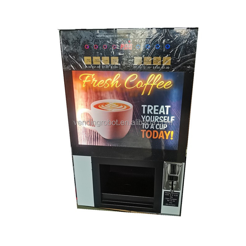 8 hot coffee vending machine with paper money acceptor  WF1-306B