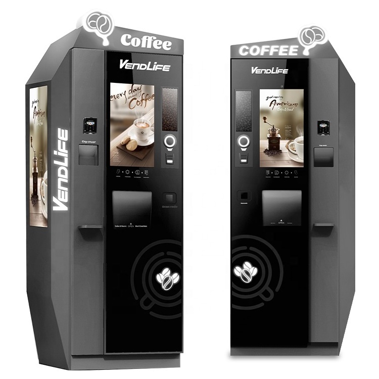 Outdoor Custom Touch Screen Milkshake Gym Cold Mixed Drink Coffee Protein Shake Vendlife Vending Machine