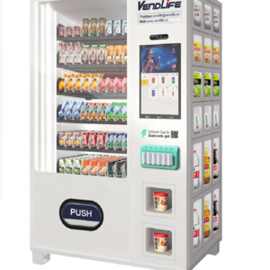 New Model 24hours convenience store Snack Drink Combo Black Vending Machine for Europe market