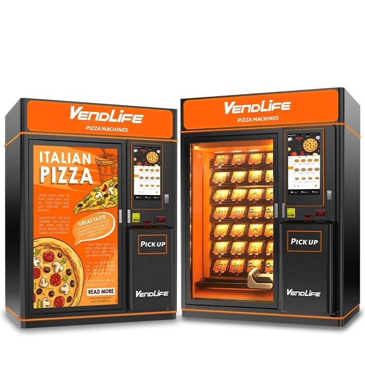 -18 C degree frozen food pizza vending machine and meat vending machine for sale