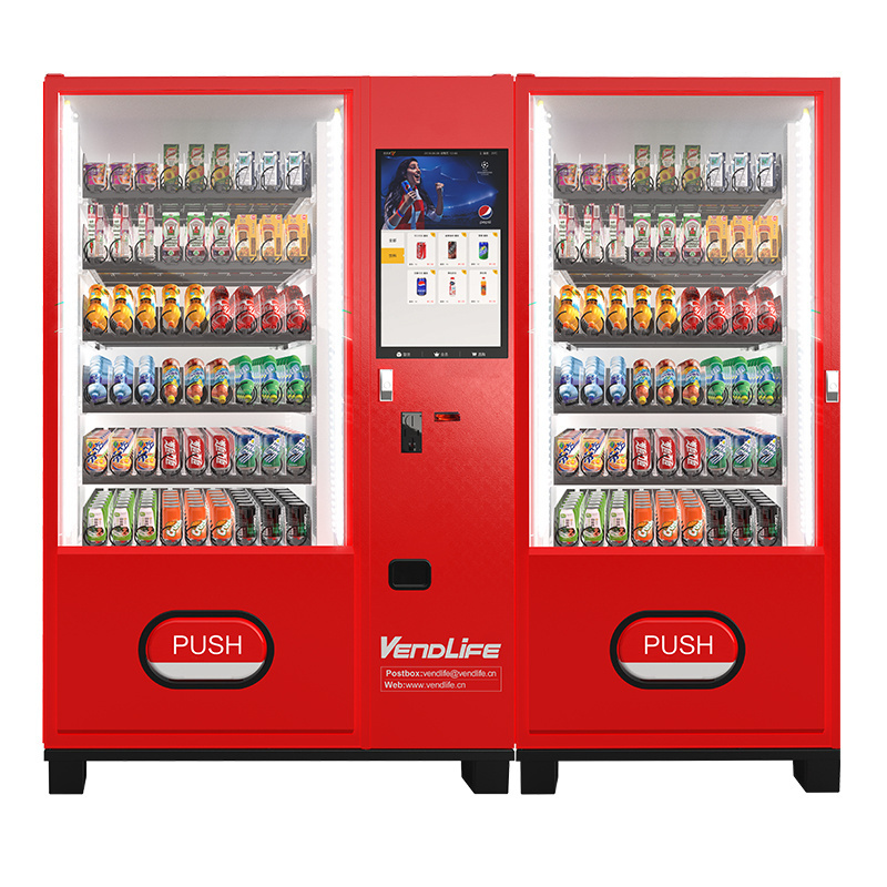 Factory Supply Touch Screen Vending Machines for Snack and Drinks