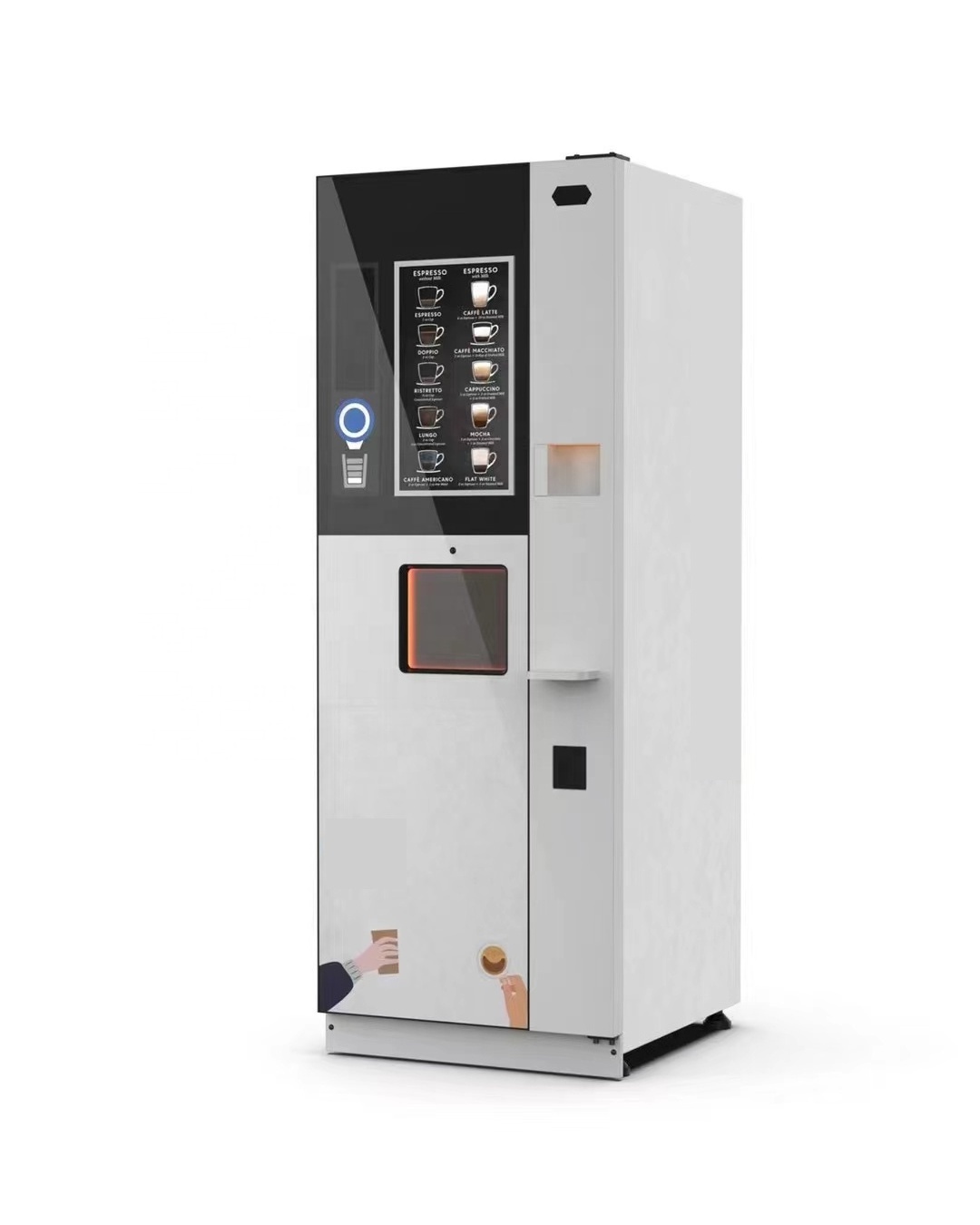 fresh european milk self service hot coffee chocolate Vendlife vending machine fully automatic with free spare parts