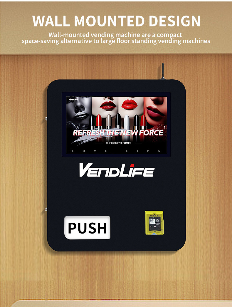 Vendlife Hot Sale Wall Mounted Tabletop Countertop Mini Vending Machine For Beauty/Condom/Eyelash/Nails