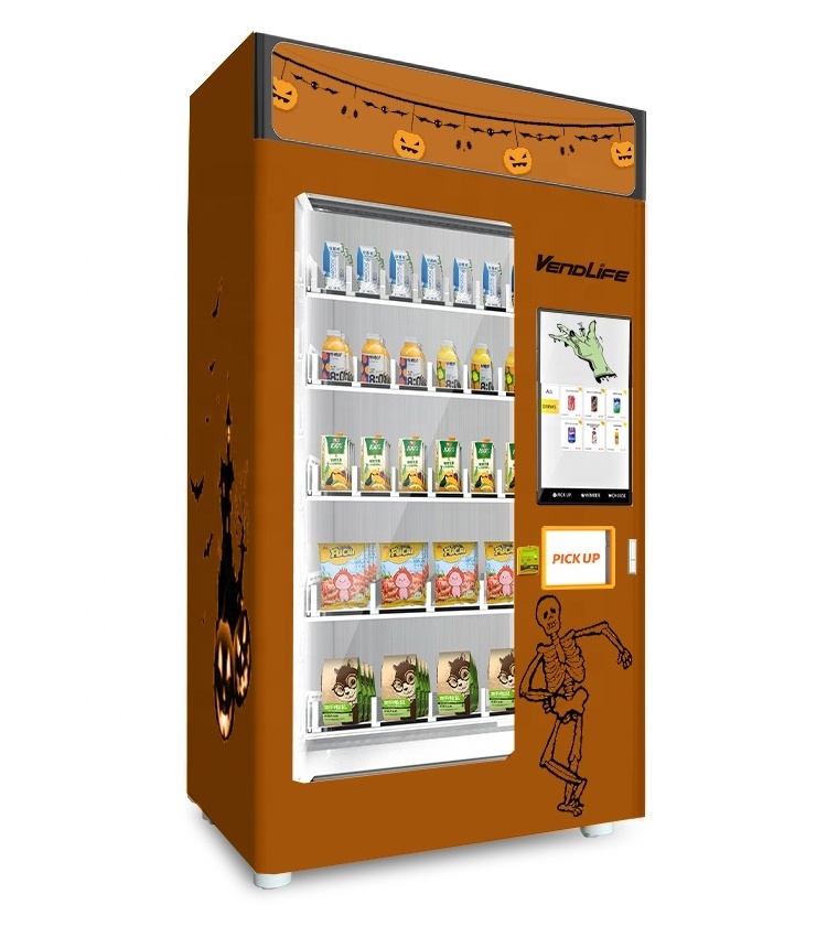 OEM/ODM age verification intelligent whiskey beer red wine elevator Vendlife vending machine in france Supermarket festive & par