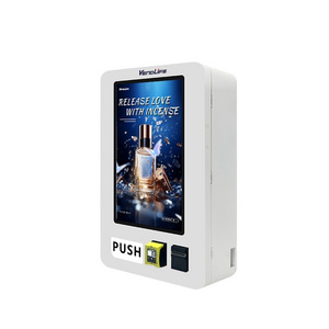 Full automatic snack drink cigarette condom small vending machine wall mounted ID card reader vending machine