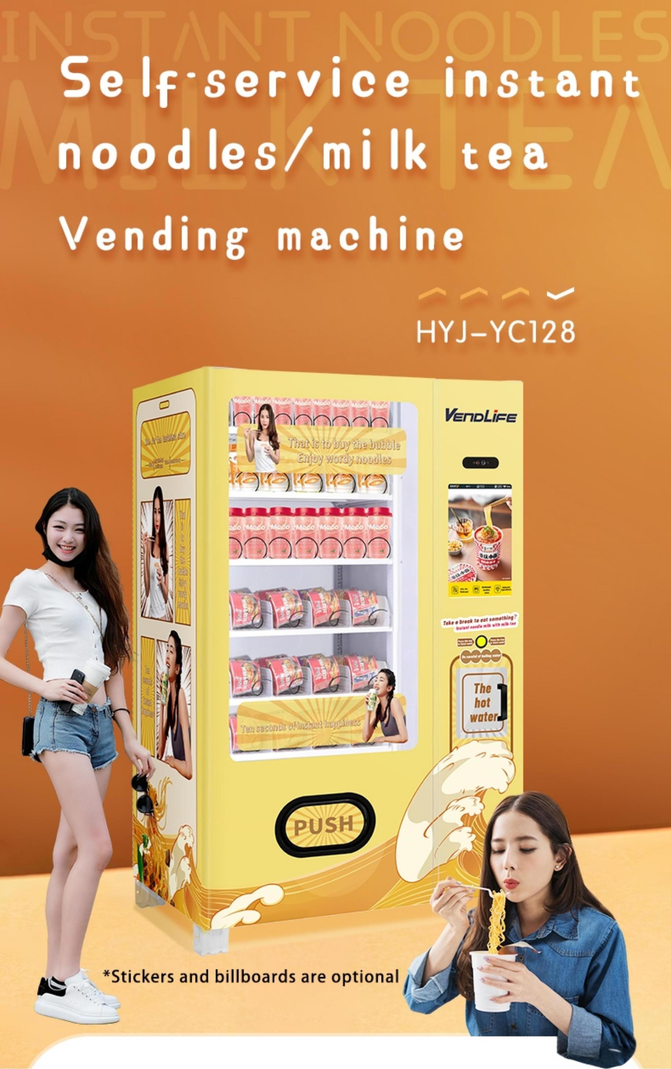 hot water pot ramen vending machines noodle instant noodle vending machine/noodle vending machine/cup noodle Vendlife vending ma