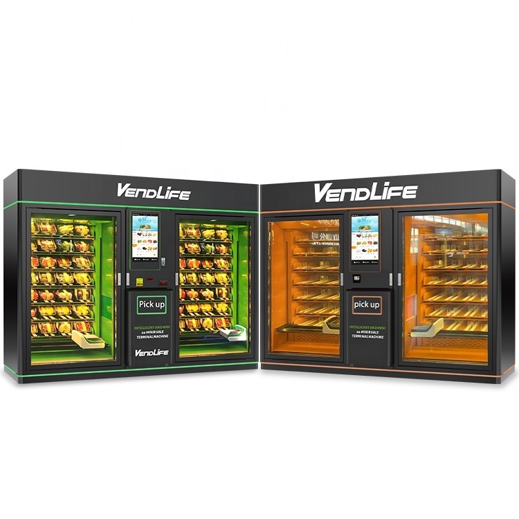 Fresh Salad Milk Newspaper Beer Soda Medicine Book Vendlife Vending Machine with Electronics Touch Screen