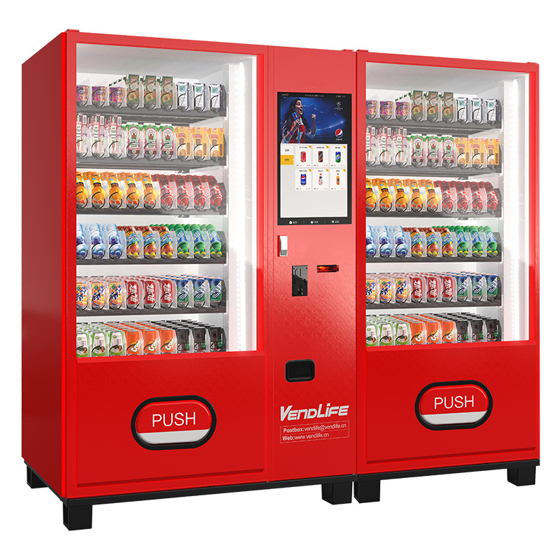 Factory Supply Touch Screen Vending Machines for Snack and Drinks