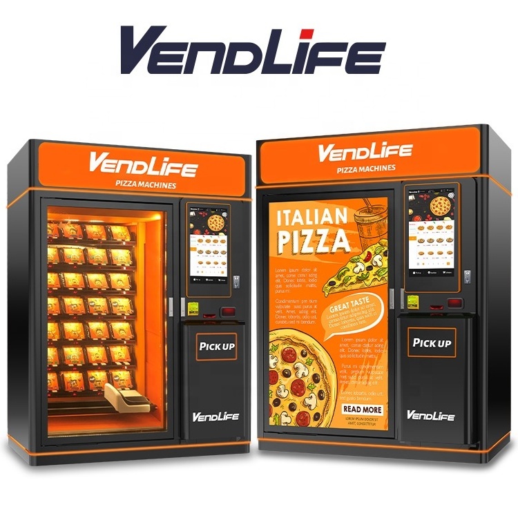 -18 C degree frozen food pizza vending machine and meat vending machine for sale