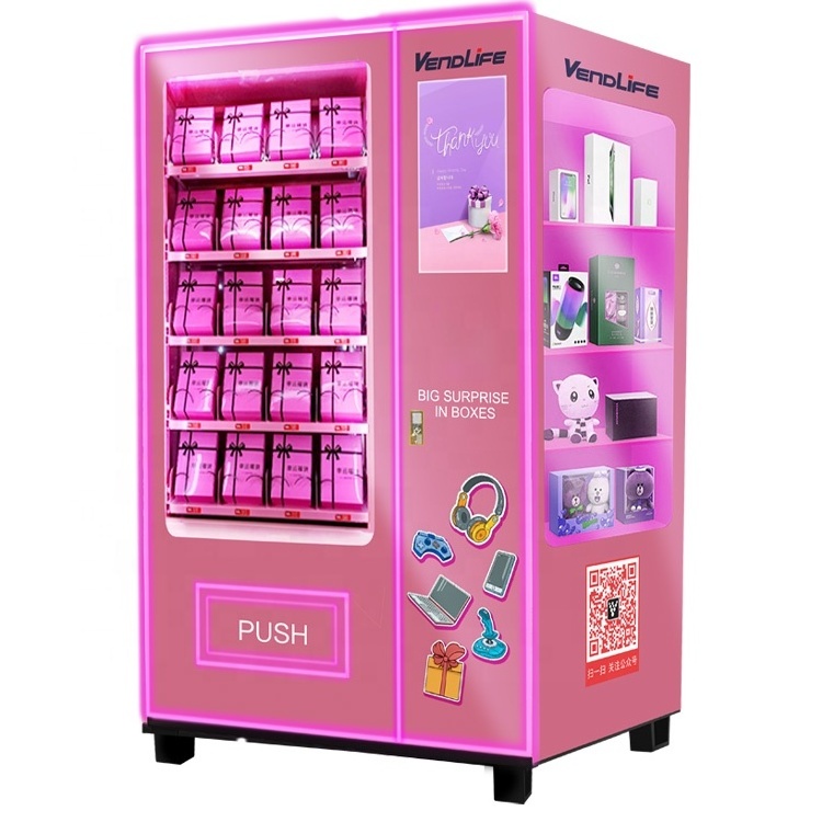 Cosmetic hair make up beauty Hair Vending Machines Skin Care Perfume Products Combo Vending Machine