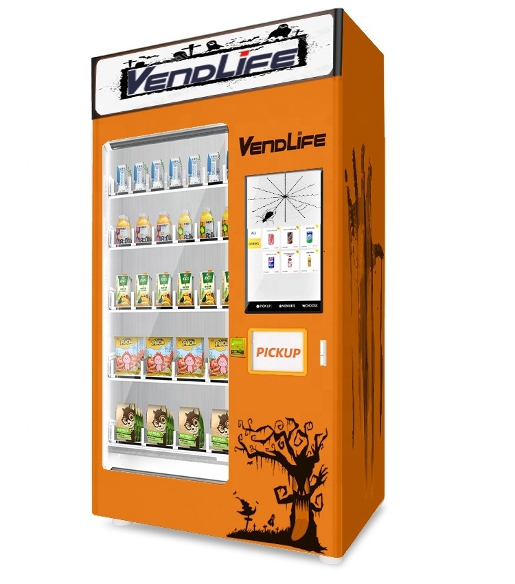 OEM/ODM age verification intelligent whiskey beer red wine elevator Vendlife vending machine in france Supermarket festive & par