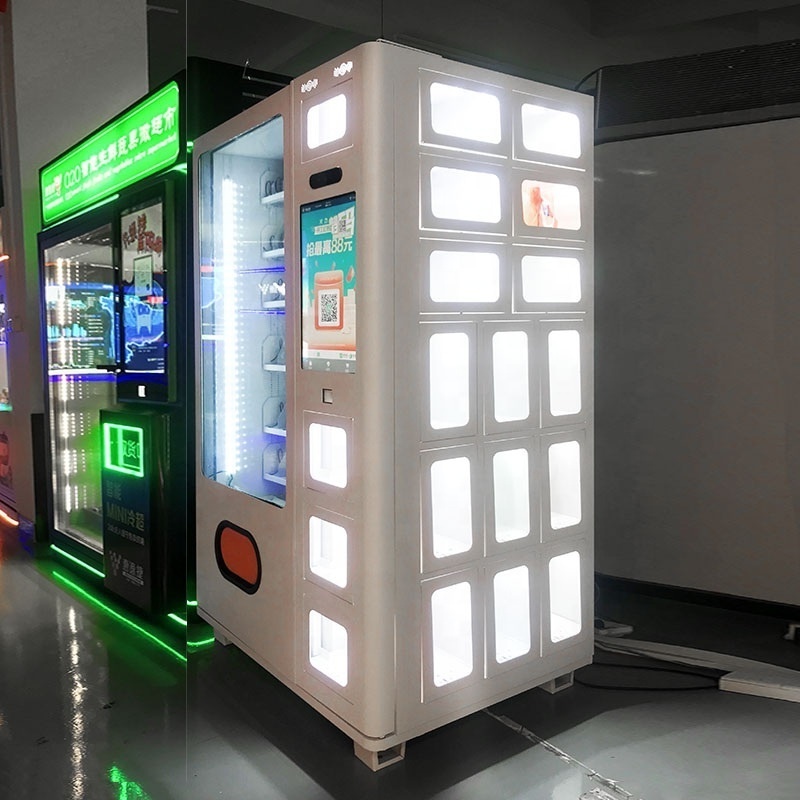 New Model 24hours convenience store Snack Drink Combo Black Vending Machine for Europe market