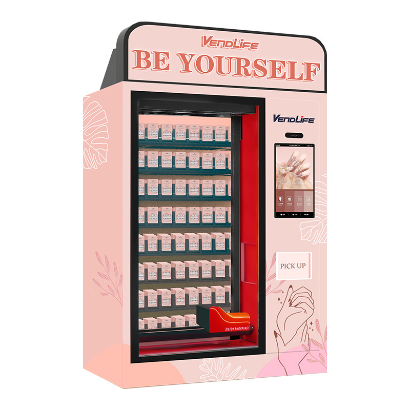 New Trend Full Automatic Makeup Cosmetic Eyelash Vending Machine for Hair and Lashes Press on Nails Vending Machine