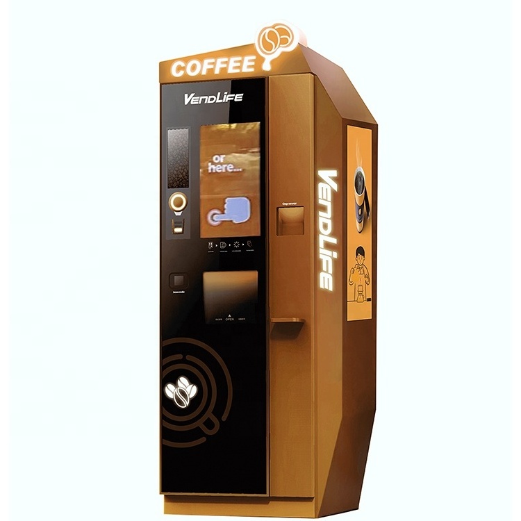 Outdoor Custom Touch Screen Milkshake Gym Cold Mixed Drink Coffee Protein Shake Vendlife Vending Machine