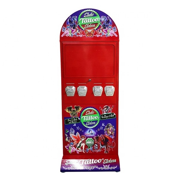 4 Columns Stickers Tattoos Vending Machine Manufacturers (TM450F)