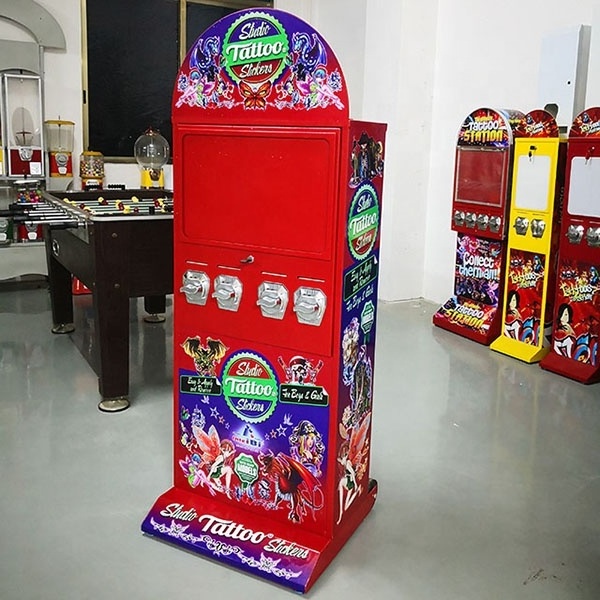 4 Columns Stickers Tattoos Vending Machine Manufacturers (TM450F)