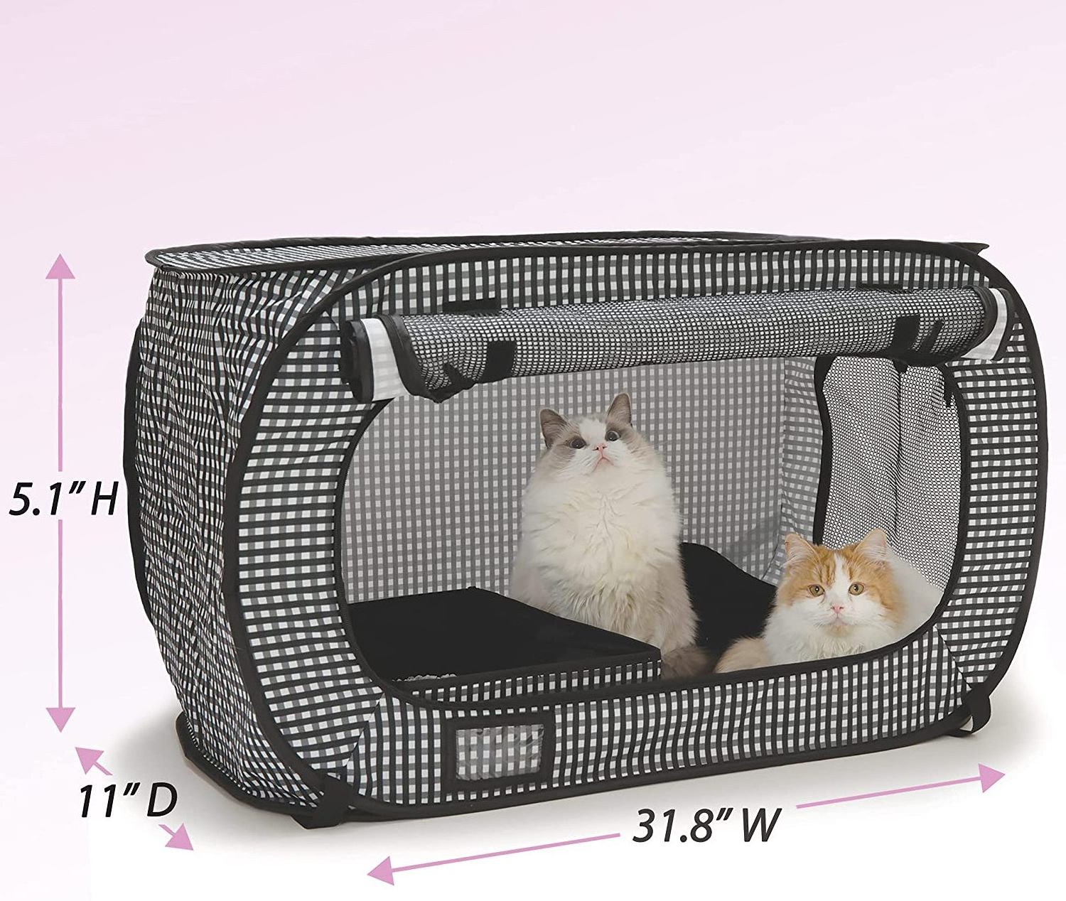 Custom Portable Large Stress Free Kennel/Cage and Litter Box Set Lightweight Cat Travel Litter Carrier Kitties Travel cage