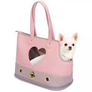 Cute Pet Travel Carrier Tote Bag Customized Dog Carrier Shoulder Bag Suitable For Outdoor Hiking Travel Reusable Dog Tote Bag