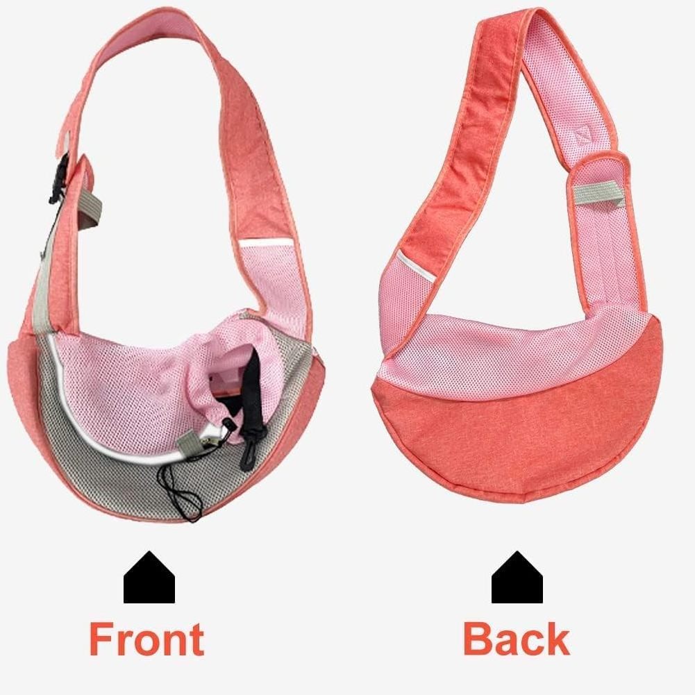 Pet Dog Sling Carrier Puppy Pet Slings Bag for Small Dogs Cats Satchel Carriers Breathable Mesh Hand Free Pet Carrier Bag