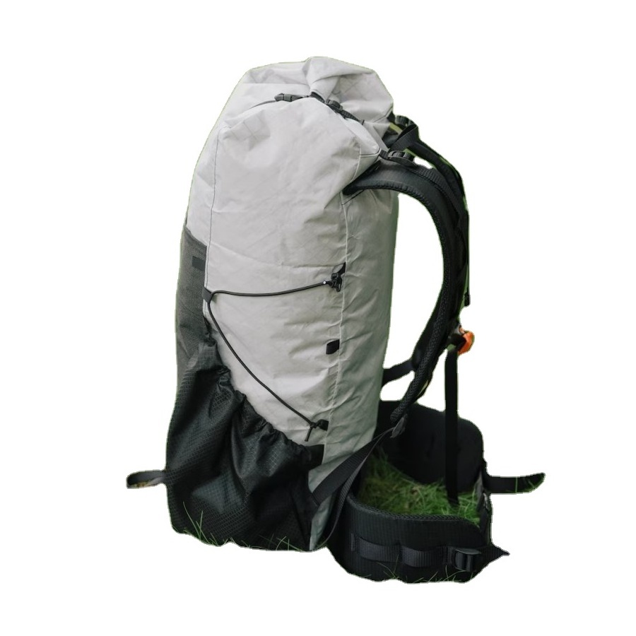 40 Liter Ultralight Frameless Backpack Waterproof Travel Rucksack X-PAC Ultralight Roll Top Outdoor Camping Mountain Backpack