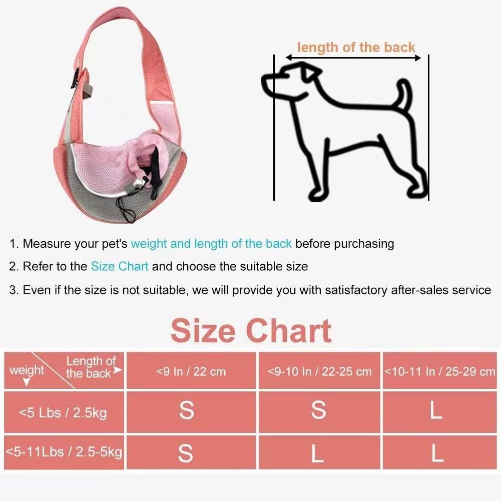 Pet Dog Sling Carrier Puppy Pet Slings Bag for Small Dogs Cats Satchel Carriers Breathable Mesh Hand Free Pet Carrier Bag