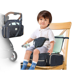 Wholesale Foldable Booster Seat For Kids 2022 New Style Outdoor Travel Infant and Toddler Booster Seat Diaper Bag