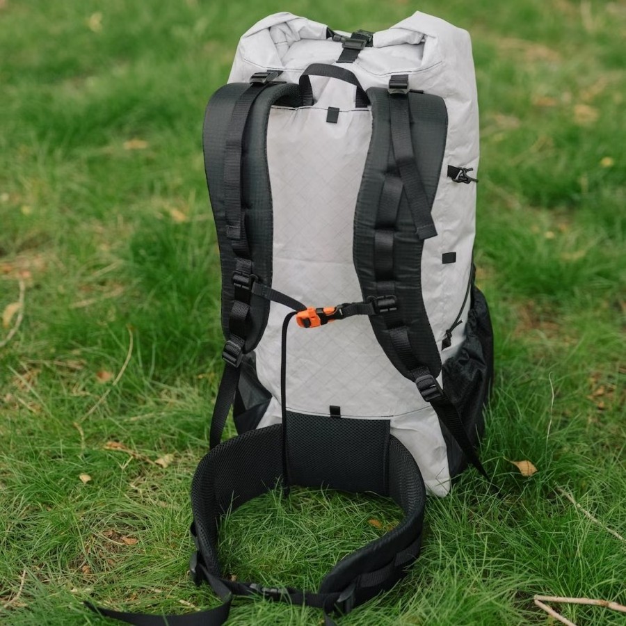 40 Liter Ultralight Frameless Backpack Waterproof Travel Rucksack X-PAC Ultralight Roll Top Outdoor Camping Mountain Backpack