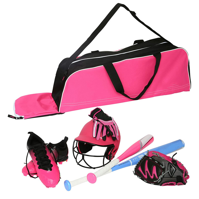 Holds Bat Helmet Glove Shoes Baseball Bag T-Ball Softball Equipment Gear Tote Custom Sports Baseball Glove Bag