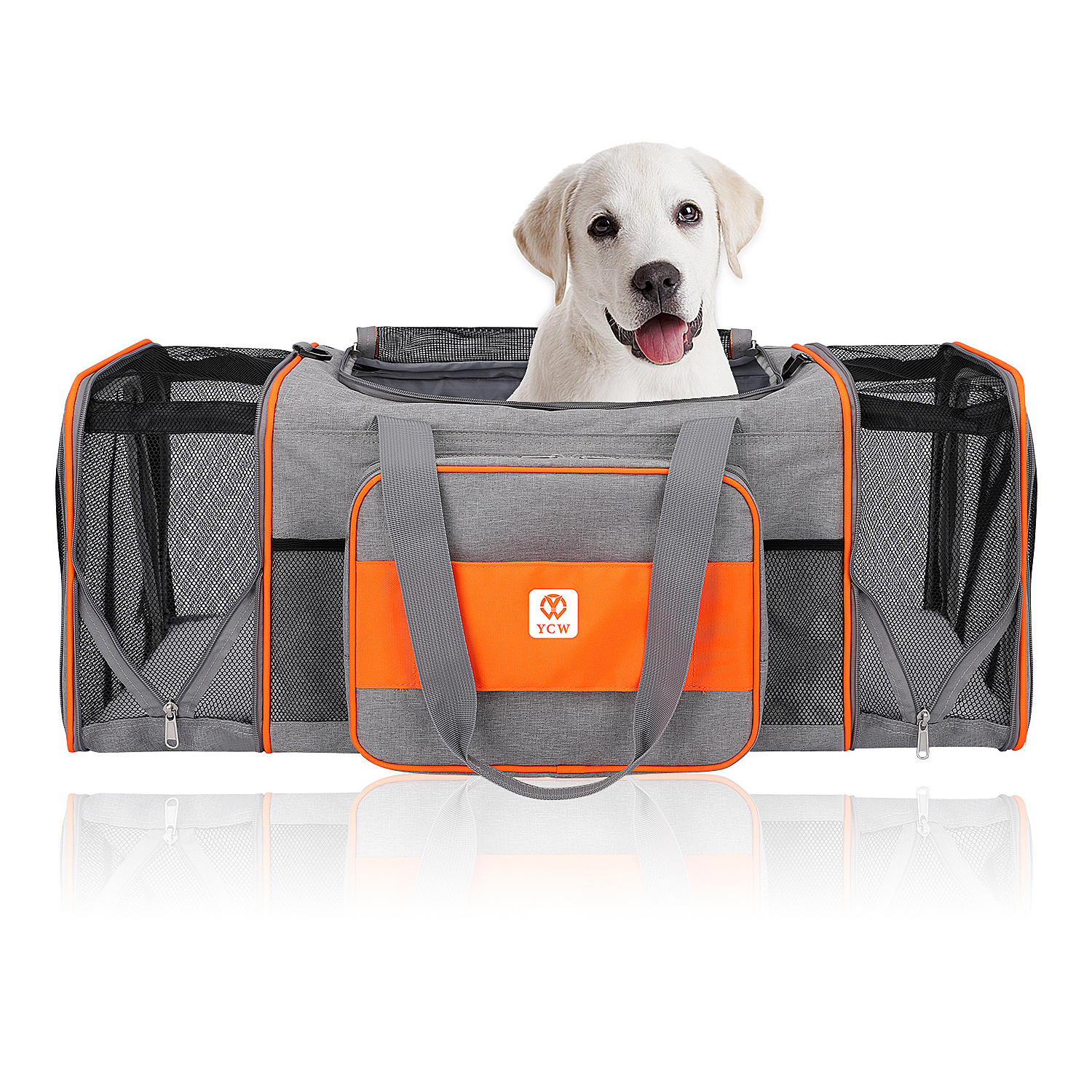 FASHION AIRLINE APPROVED FOLDING PET DOG CARRIER TRAVEL CRATE TOTE BAG