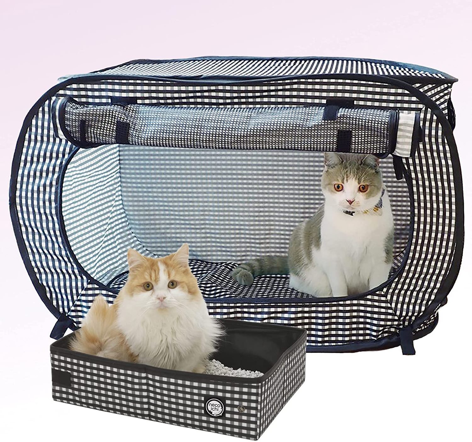 Custom Portable Large Stress Free Kennel/Cage and Litter Box Set Lightweight Cat Travel Litter Carrier Kitties Travel cage