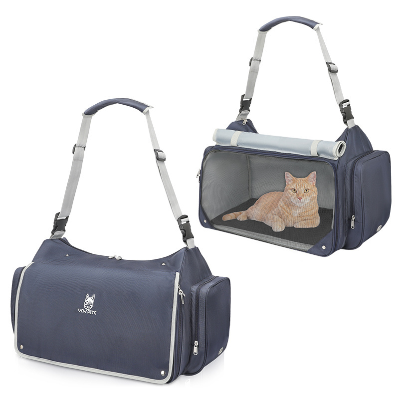 Airline Approved Dog Cat Carrier Bag Portable Pet Travel Carrier for Rabbit Breathable Mesh Air-Plane Carrying Bag