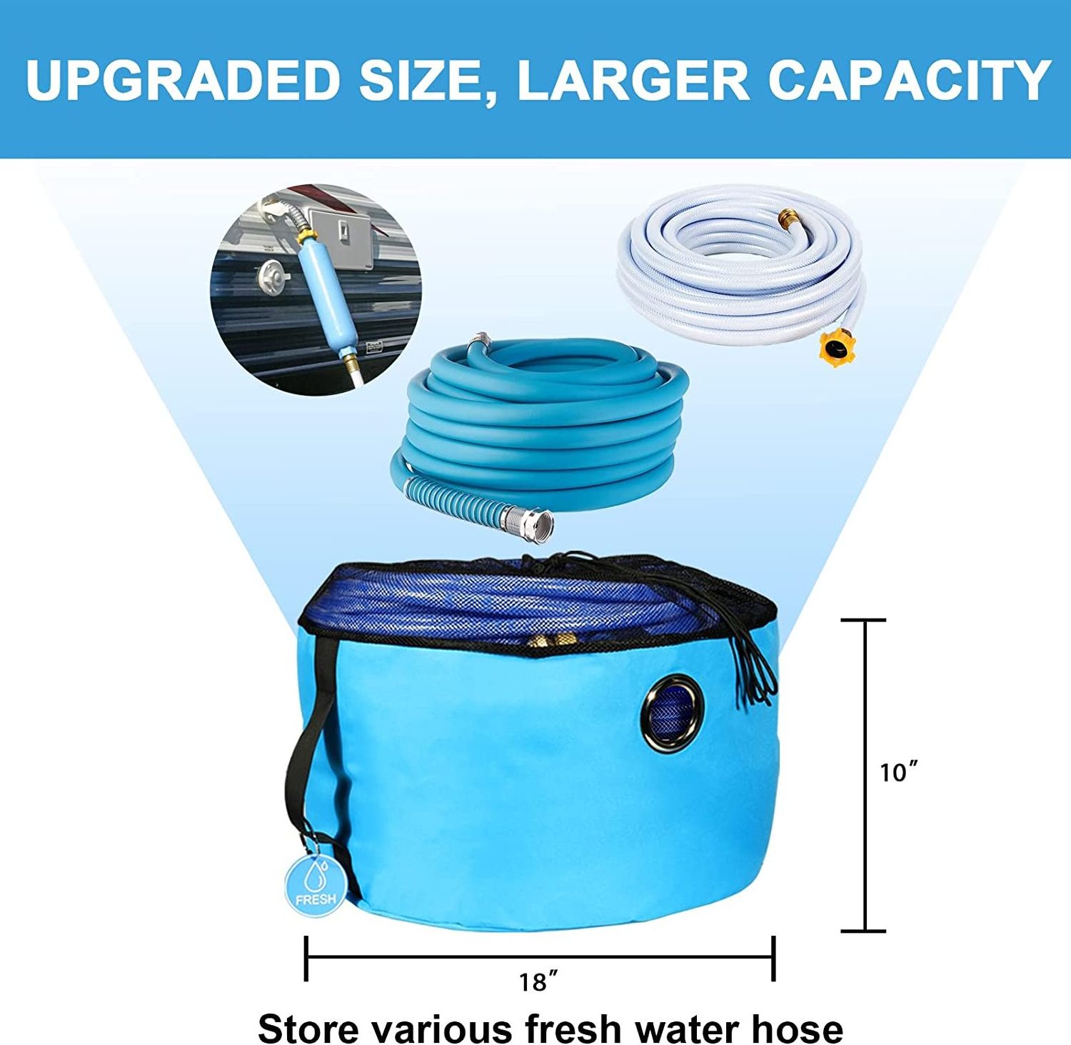 Factory wholesale camper accessories bag Water Sewer Hoses Electrical Cords Accessories RV Hose Storage Bag