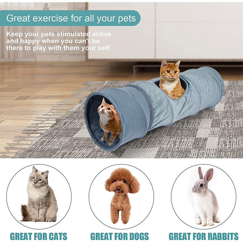 Collapsible Interactive Pet Tube Extensible Kitty Hamster Indoor Outdoor Play Tunnels Cat Tunnel Toys Cat Tunnel