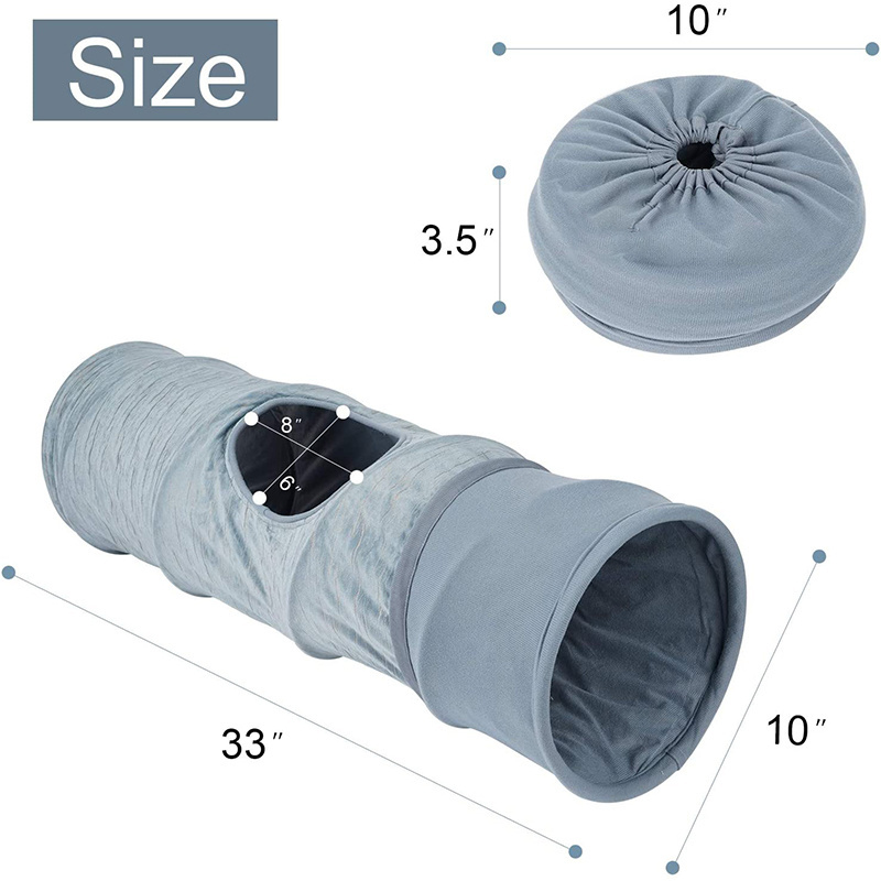 Collapsible Interactive Pet Tube Extensible Kitty Hamster Indoor Outdoor Play Tunnels Cat Tunnel Toys Cat Tunnel